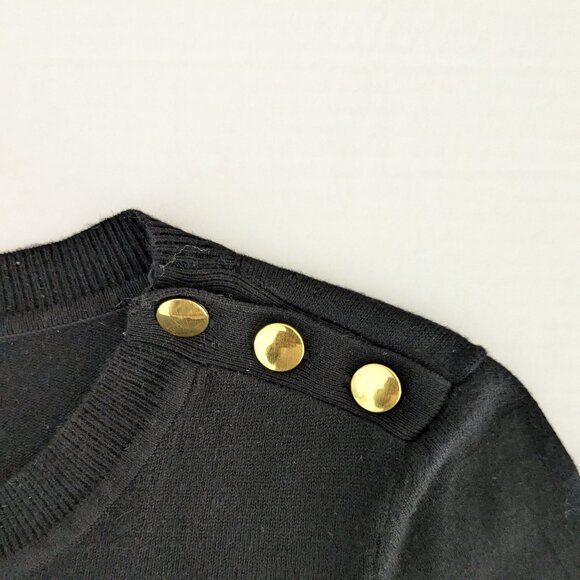 H&M Women's Long Sleeve Round Neckline Sweater Size M Black - Picture 3 of 6